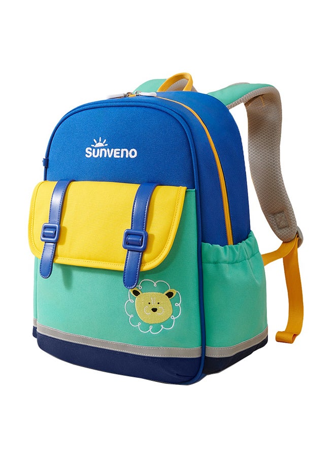 Sunveno School Backpack 16 Inches - Green Multicolour - Image 1
