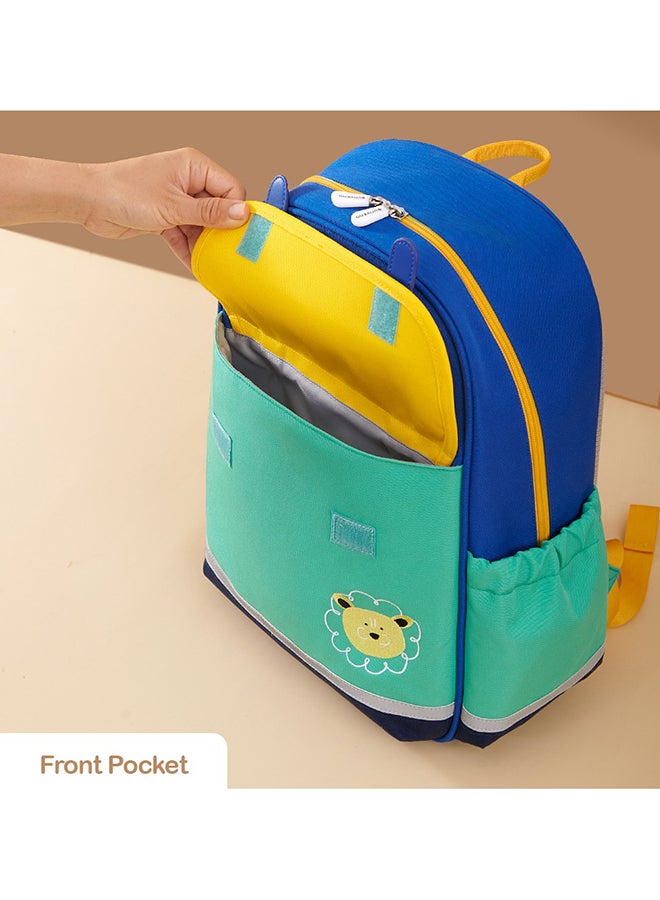 Sunveno School Backpack 16 Inches - Green Multicolour - Image 4