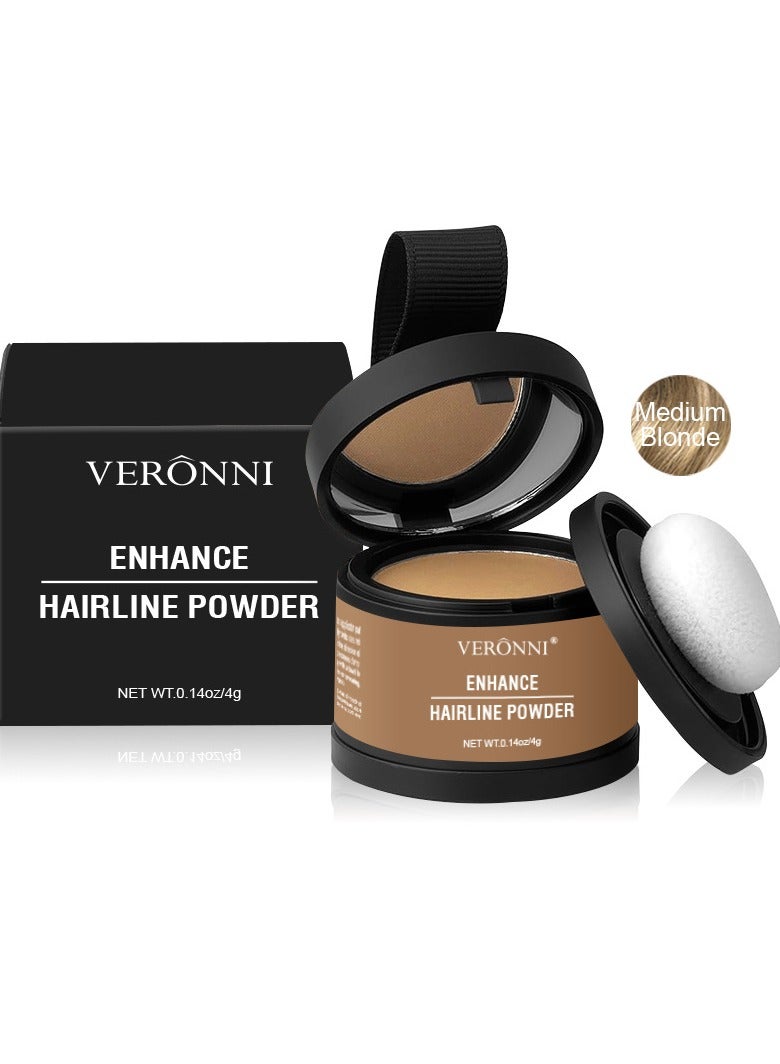 VERONNI Enhance Hairline Powder, Hairbear Hair Filler,Hairline Shadow Powder,Hairline Powder Instantly Conceals,Instant Volume&scalp Coverage for Thinning Hair,Fast & Full Care, 100% Water Sweat Resistant - Image 1