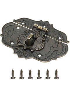 Teclican Antique Decorative Hasp Clasp Latch Lock Wooden Box Latch Lock Clasp Small Size 76mm x 57mm3 x 224 2  - Image 2