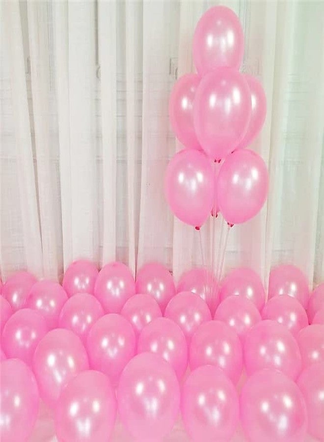 Flyloons Pink Balloons Pack of 100 for birthday decoration items also suitable for Anniversary, Wedding, Celebration, Party - Image 1