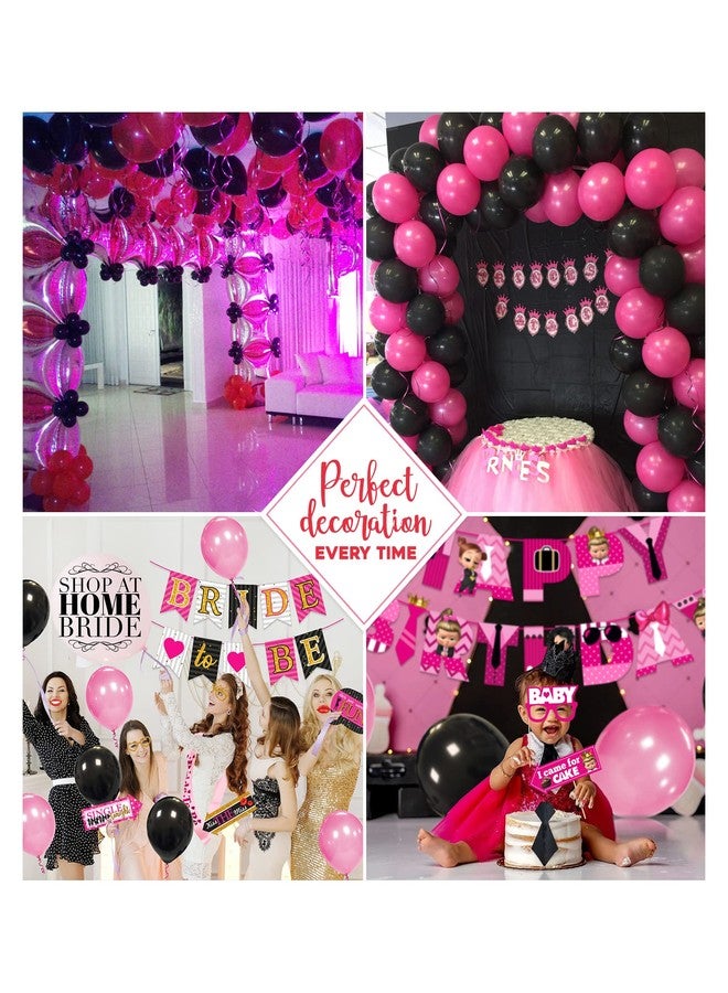 Flyloons Pink Balloons Pack of 100 for birthday decoration items also suitable for Anniversary, Wedding, Celebration, Party - Image 5