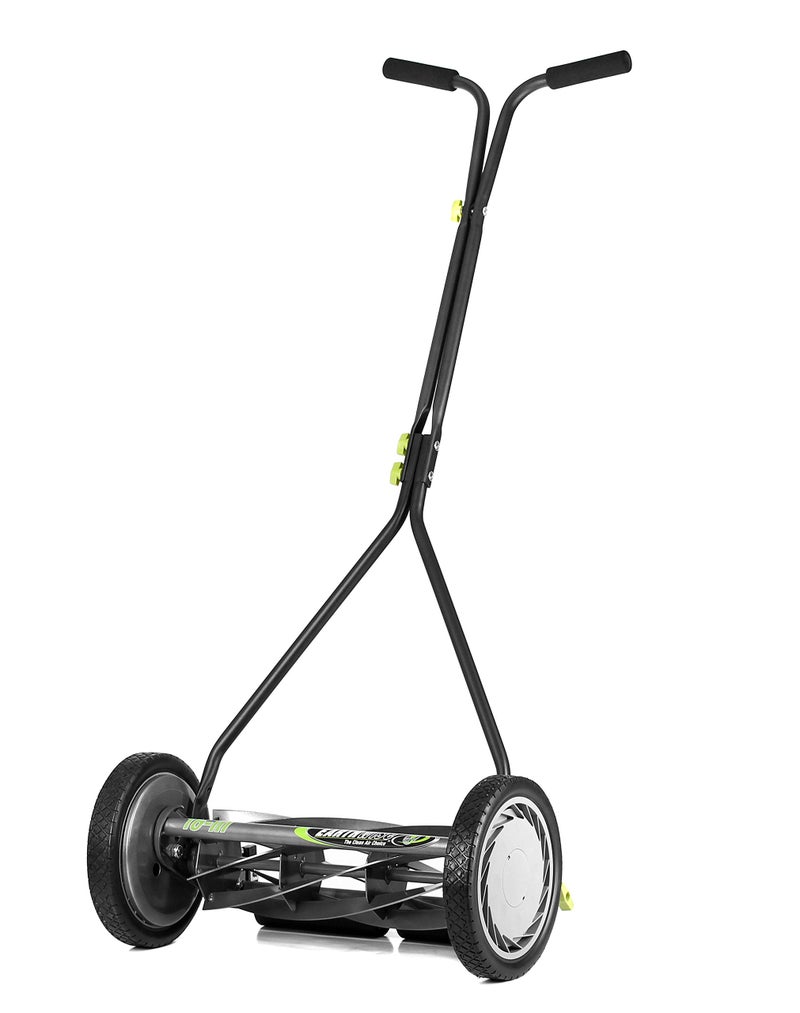 Earthwise 1715-16EW 16-Inch 7-Blade Push Reel Lawn Mower, Grey - Image 1