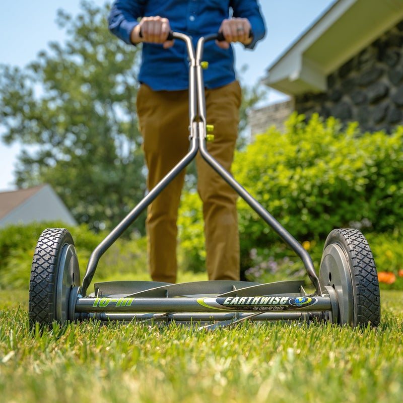 Earthwise 1715-16EW 16-Inch 7-Blade Push Reel Lawn Mower, Grey - Image 3