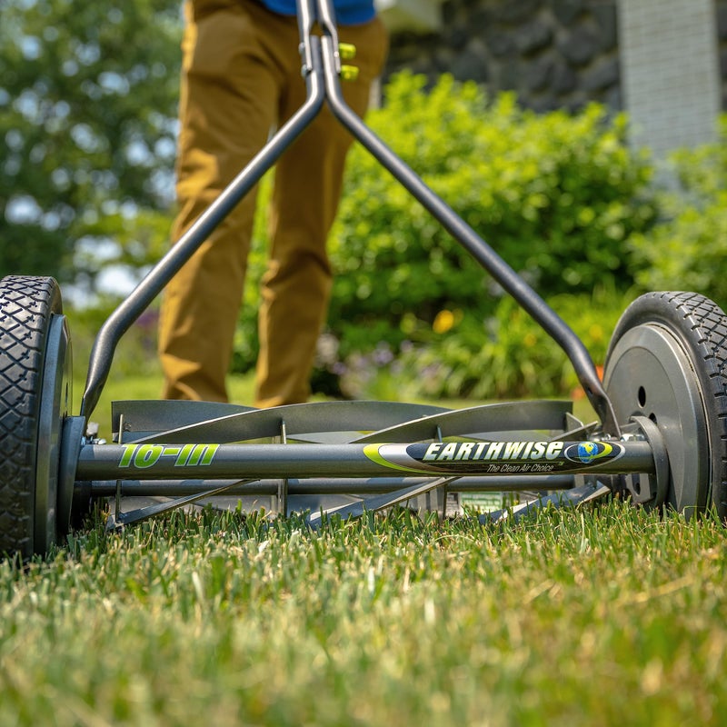 Earthwise 1715-16EW 16-Inch 7-Blade Push Reel Lawn Mower, Grey - Image 4