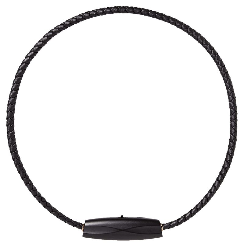 Airvida M1 Ionic Wearable Air Purifier Black19 inches Up to 99 Pollutant Removal Rate Stylish Lightweight with 3 Modes Titanium Necklace Clip Silent Operation 20g