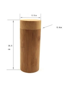 Y&D Sunglasses Case, Cylindrical Glasses Wooden Storage Box Bamboo Wood Home Office (glasses not included)  - Image 2