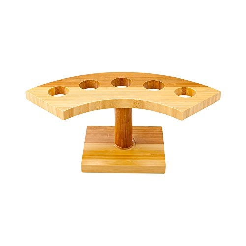 Restaurantware 10-inch Crescent Food Cone and Sushi Hand Roll Display Stand: Perfect for Restaurants Catered Events and Buffets - Holds 5 Cones - Made from Organic Bamboo - 1ctBox - Image 5