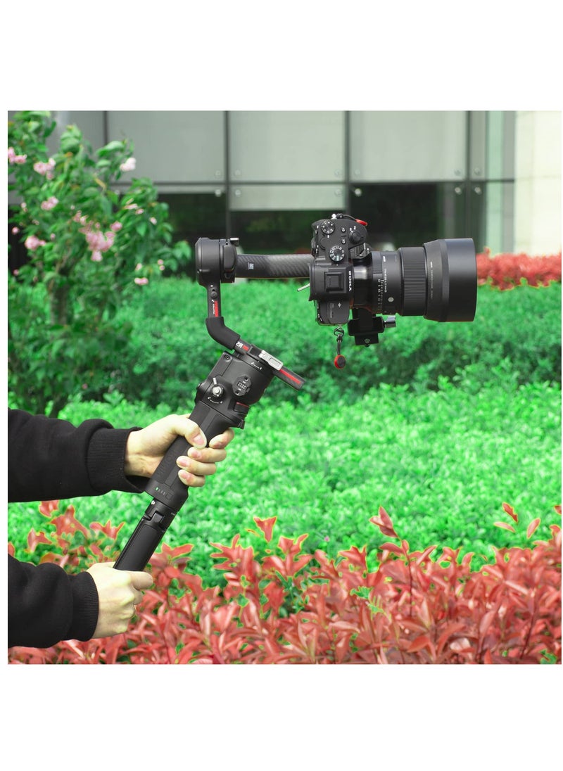 Excefore - RS3 Vertical Camera Mount, Robust Portrait Mounting Solution Compatible With DJI RS 2 RS 3 RS3 PRO For IG YouTube Shorts Tiktok Video Extended Vertical Shooting, Camera Stabilizer - Image 1