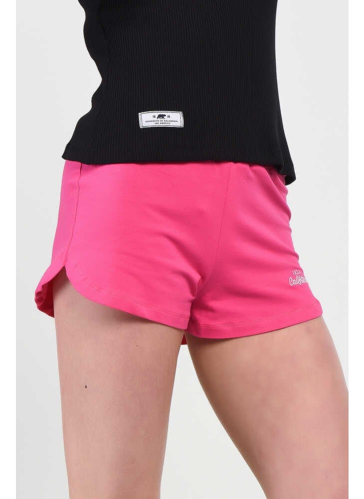 UCLA Courtney Pink Knitted Shorts Printed Women's Knitted Shorts  - Image 2