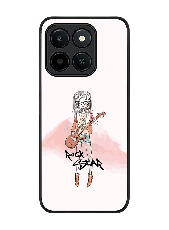 For Honor X6c Case,Slim fit Camera Protection, Shockproof Thin Phone cover  - Rockstar Girl