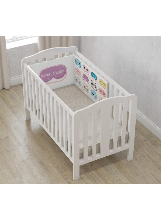 Mamas Gift Eye Masks Crib Bumper Surround Your Little 1 with Comfort with "mamas Gift" Crib Bumpers. Soft and Cozy 100% Egyptian Cotton Bumpers Filled Breathable and Durable Microfiber. Protects Baby's Head