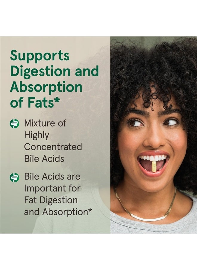 jarrow formulas Bile Acid Factors 1000 mg With Conjugated Bile Acids, Dietary Supplement for Digestion Support and Absorption of Fats & Fat-Soluble Nutrients, 120 Capsules, 30 Day Supply  - Image 4