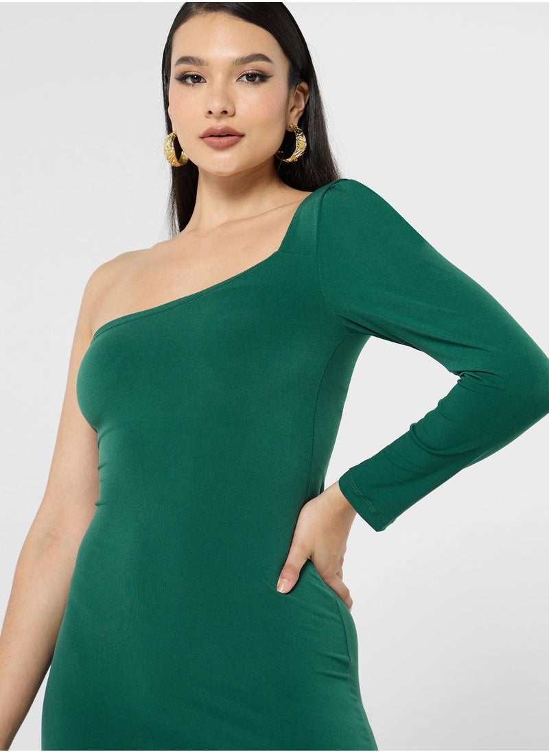 Ella Limited Edition One Shoulder Bodycon Dress  - Image 3