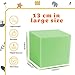 WINTECY 24PCS Foam Cubes 5x5x5 Foam Pit Blocks Set Soft Stacking Blocks for Indoor GamesTrampolines Gymnastics Parkour Action Sport Green and Light Blue - Image 4