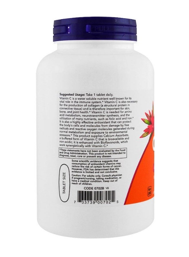 Now Foods Buffered C-1000 Complex Dietary Supplement - 180 Tablets - Image 3