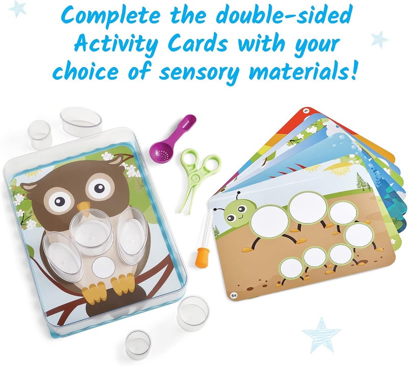 hand2mind Create Your Play Sensory Tray​, Loose Parts Play, Fine Motor Skills Toys for 3 Year Old, Scissor Skills, Occupational Therapy Tools, Sensory Trays with Lids, Preschool Learning Activities - Image 3