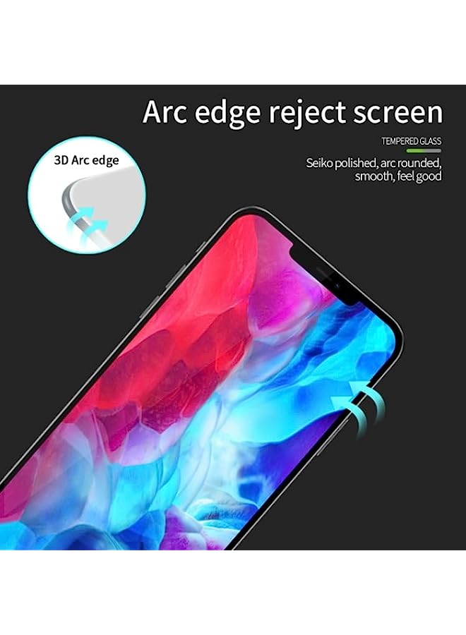 MOFI Tempered Glass Screen Protector Compatible For iPhone 12 mini MOFI 9H 3D Explosion-proof Curved Screen Tempered Glass Film Black - Image 5