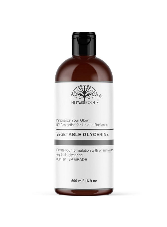 Hollywood Secrets Pure Organic Glycerin Vegetable Liquid 500 ml USP | IP Pharma Cosmetic GRADE Skin Face Softening Moisturizing - Image 1