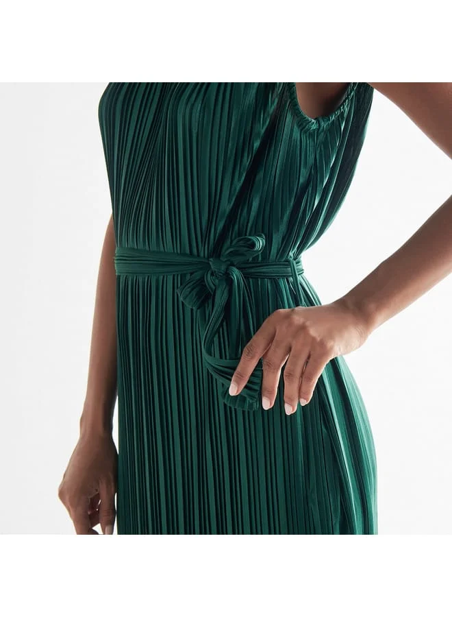 Splash FAV Pleated Velvet Dress