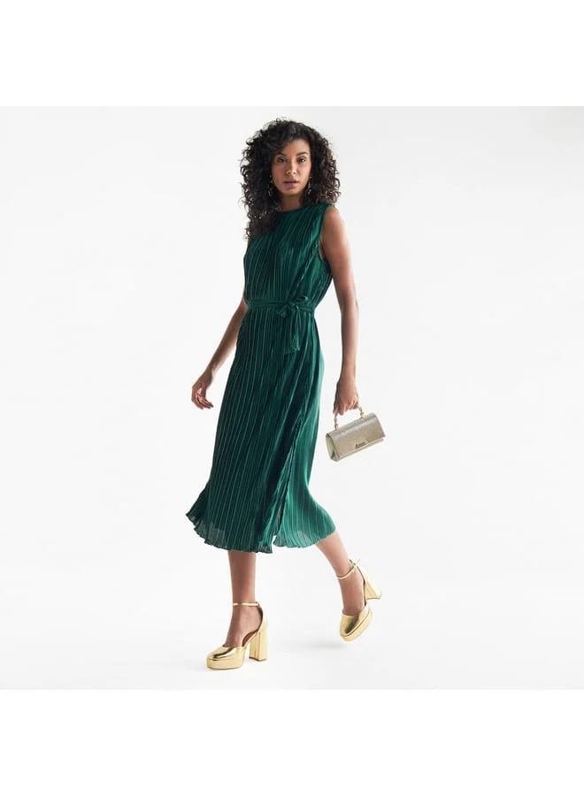 Splash FAV Pleated Velvet Dress