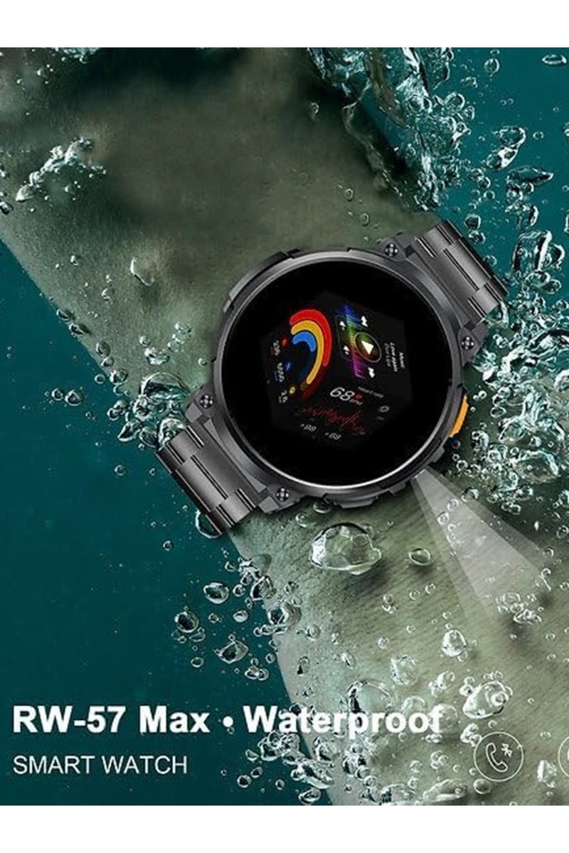 Haino Teko RW-57 Max Waterproof Smartwatch With Large Screen AMOLED Display Built in Flash Light 3 P - Image 4