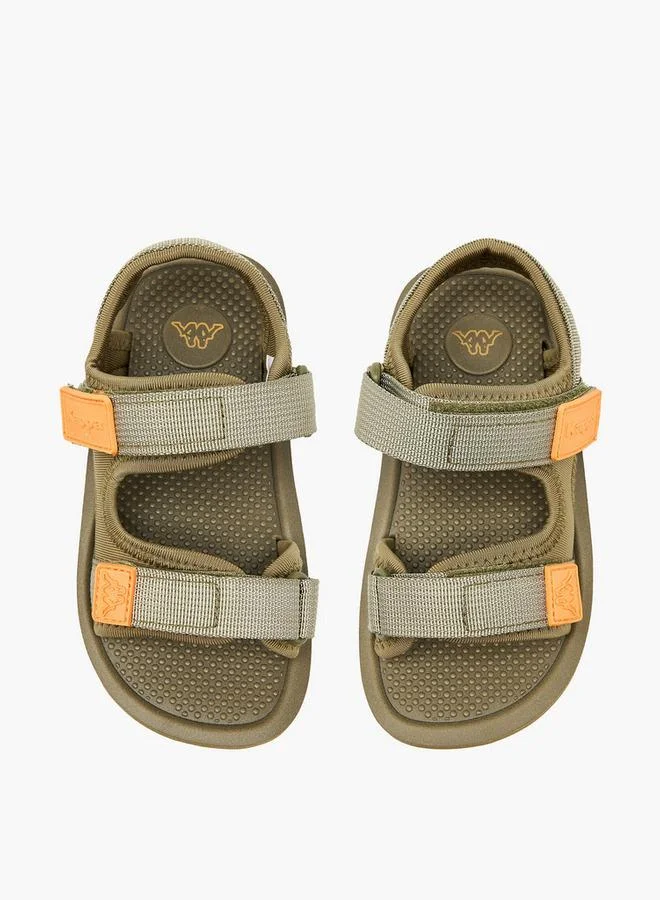 كابا Sandals With Hook & Loop Closure- Logo Detail