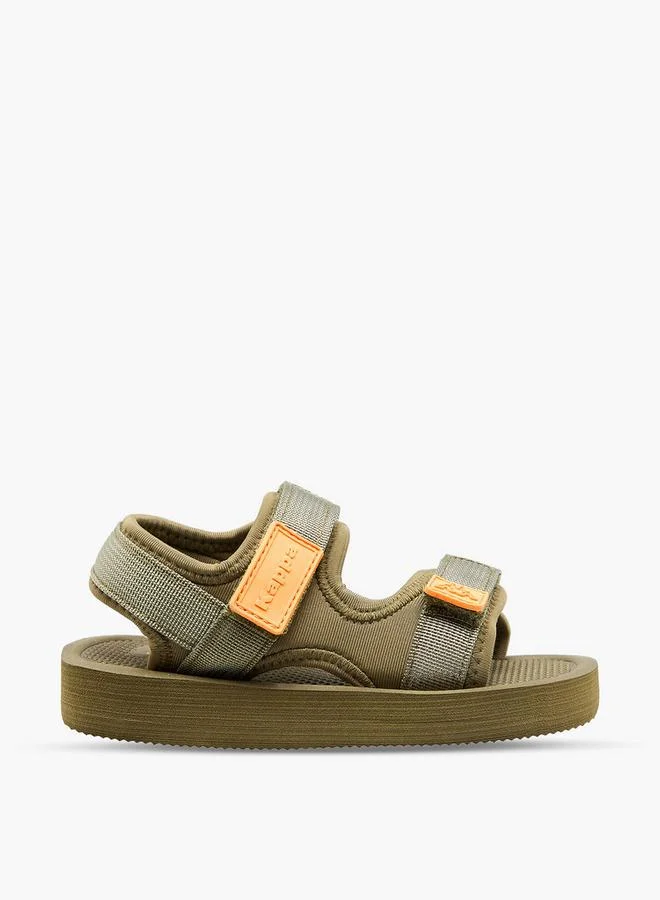 كابا Sandals With Hook & Loop Closure- Logo Detail