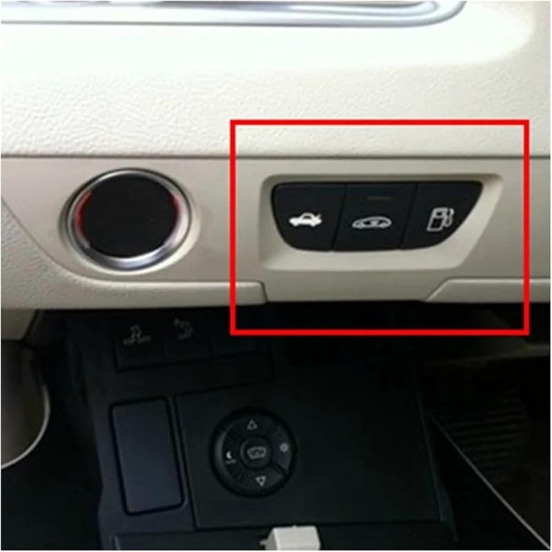 Peugeot 508 508SW Fuel Tank Cap Button Start Stop Backup Trunk Switch Black - Image 2