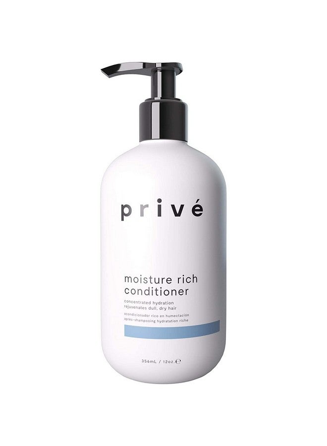 PRIVE Moisture Rich Conditioner Concentrated Hydration Therapy To Transform Dry And Lifeless Hair 12 Oz - Image 1