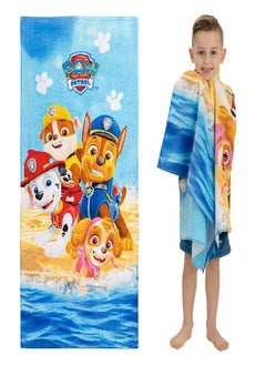 Franco Franco Kids Super Soft Cotton Bath/Pool/Beach Towel, 58 in x 28 in, Paw Patrol  - Image 1