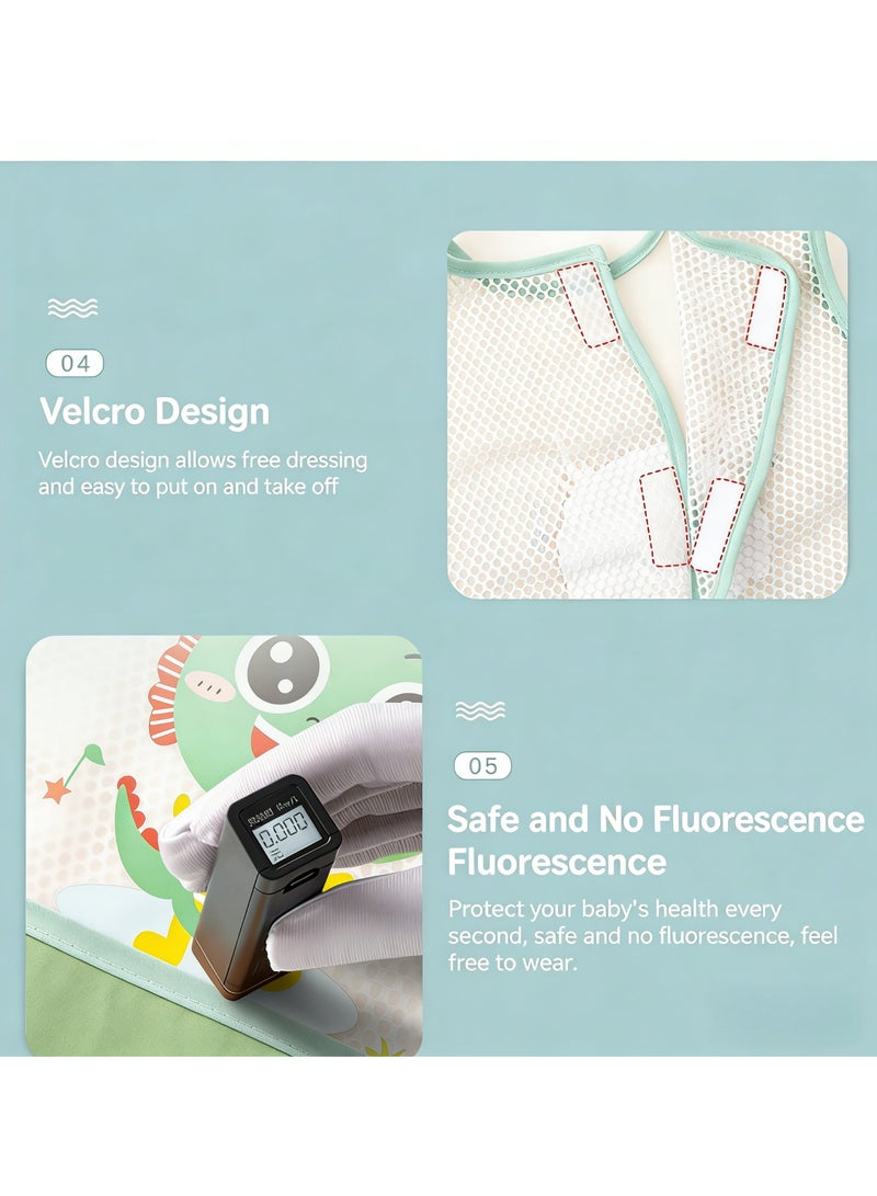 CESETH 3-Piece Waterproof Baby Feeding Bib, With Food-Catching Pockets, Bpa-Free And Easy-To-Clean Baby Bib, Suitable For Babies Aged 6-36 Months. Soft, Breathable And Stain-Resistant Bib, Suitable For Meals, Travel And Outdoor Use. - Image 2
