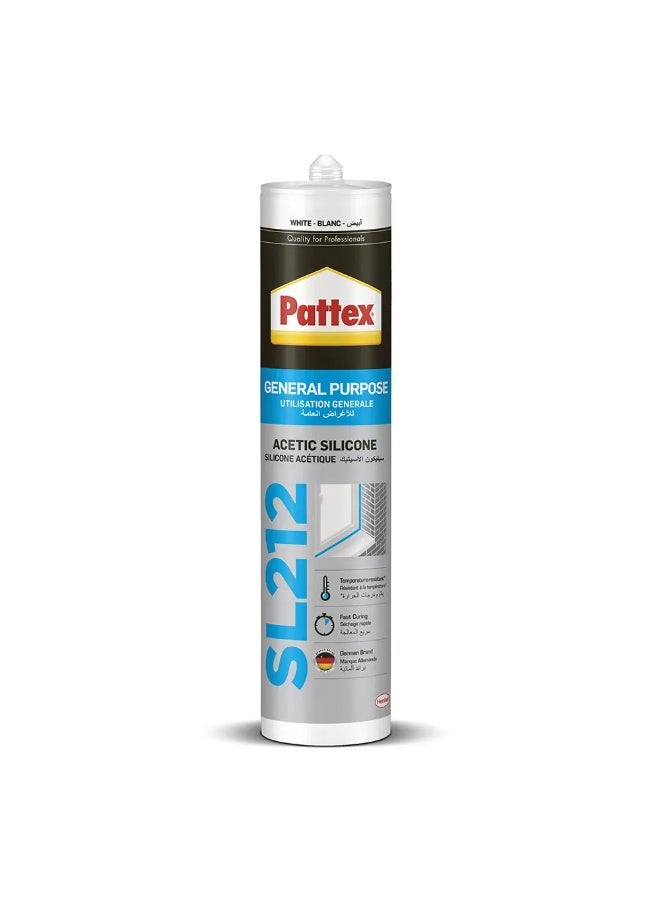 باتكس 280ml PATTEX سيليكون ألماني موانع تسرب أبيض SL212