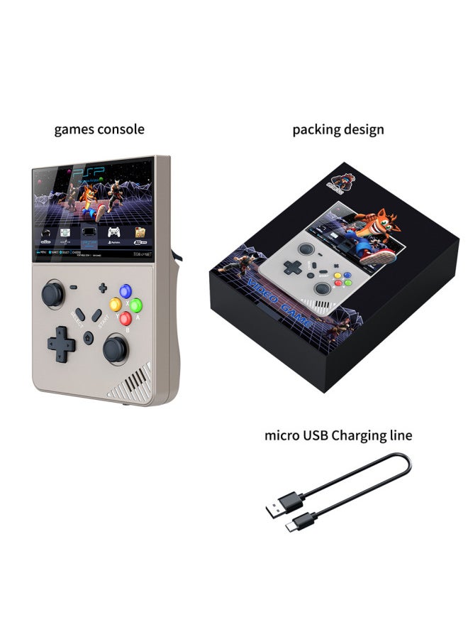 M18 Handheld R43PRO Handheld Game Machine 4.3 Inch 3D Home 4K HD Large Game-Product Color:Transparent Black-Model:M18 Without Card