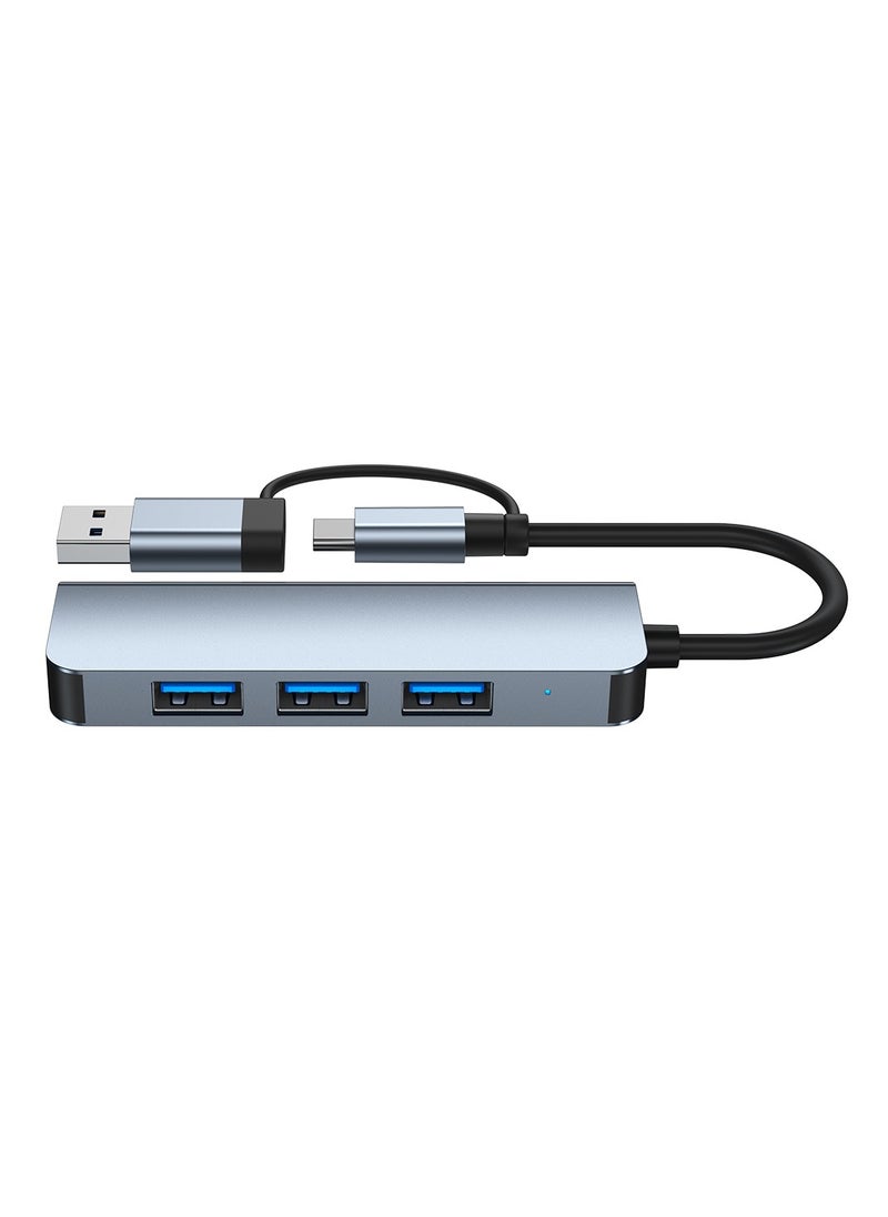 Generic USB Hub 4 Port USB 3.0 Ultra Slim Data Hub USB 3.0 Splitter Aluminum Multiple USB Extension Dock Compatible for MacBook Mac Pro Mini iMac Surface Pro XPS PS5 PC USB Flash Drive Mobile HDD  - Image 4