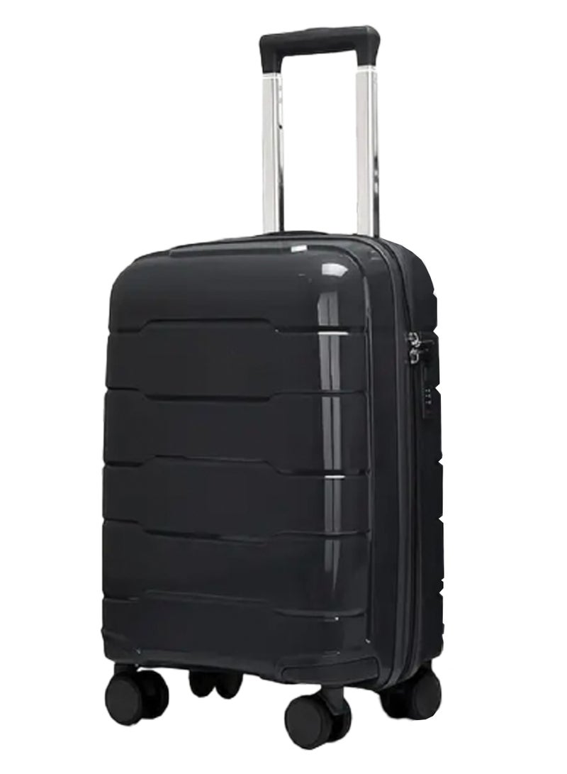 Reflection PP Luggage Set of 3, Scratchproof, Lightweight & 360° Silent Wheels Suitcase, PP Hard Luggage Trolley, Travel Luggage with Spinner Wheels  (3pc Set, Black) - Image 2