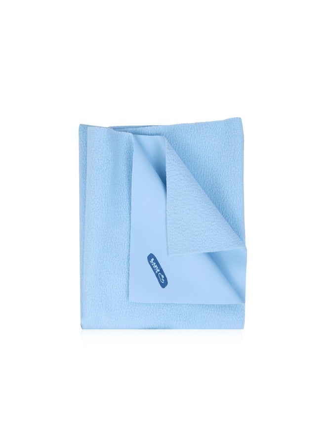 Luv Apple Dry Sheet for Baby | Extra Absorbent & Reusable | Bed Protector Sheet for Babies & Toddlers |Urine Sheet |Dry Mat (Medium, Sky Blue) (100CmX70Cm) - Image 1