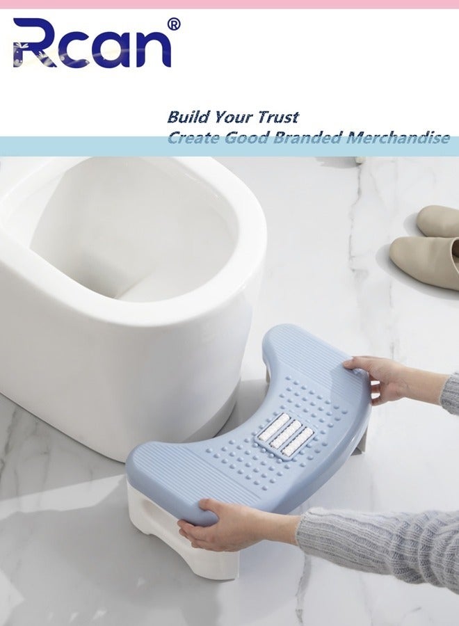 ركان كرسي حمام قابل للطي، كرسي حمام قابل للطي، كرسي حمام غير قابل للانزلاق، كرسي حمام القرفصاء يوفر حركات أمعاء أفضل للأطفال والبالغين والنساء الحوامل وكبار السن - Image 1