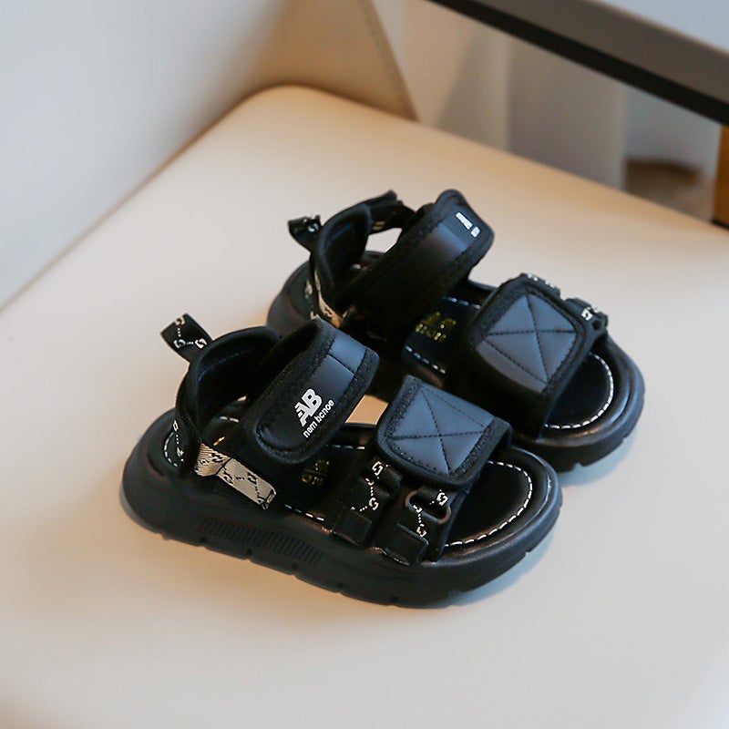 Children'S Sandals 2023 Korean Style Medium And Large Children'S Fashion Soft Bottom Sandals Boys Internet Celebrity All-Match Beach Shoes - Image 3