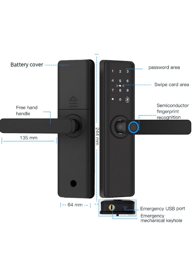 تويا قفل باب ذكي السعودية 4585 - Image 1