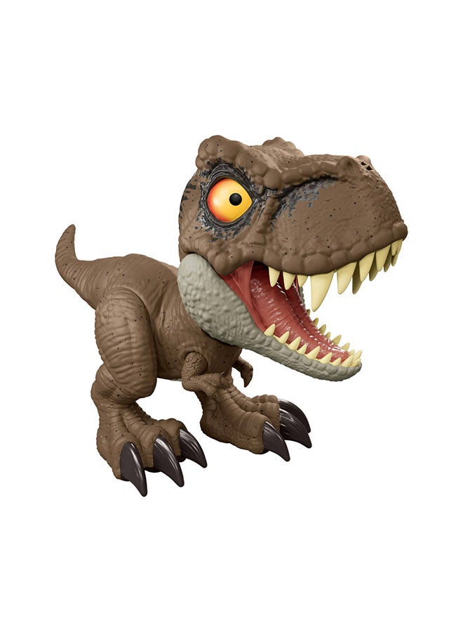 JURASSIC WORLD Mattel Roar Command Tyrannosaurus Rex Dinosaur Figure Toy, Record And Play Dino Speak T-Rex, Tail-Activated Attack & Roar - Image 1