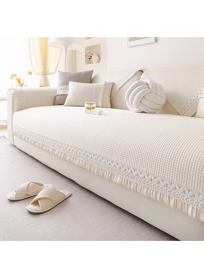 Avivi Ice Silk Sofa Cushion Summer Cool Mat Anti-Slip One-Piece High-End Seat Cover Cloth Towel Set Cover 90*90 Clear Foam - Image 5
