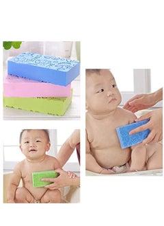 SYOSI Body Exfoliating Sponge, 3 Pieces Baby Shower Brush Soft Bath Sponge Body Cleaning Sponge For Baby Adults/Kids Men Women Soft Body Skin Bath Shower Spa Brush Smooth  - Image 3
