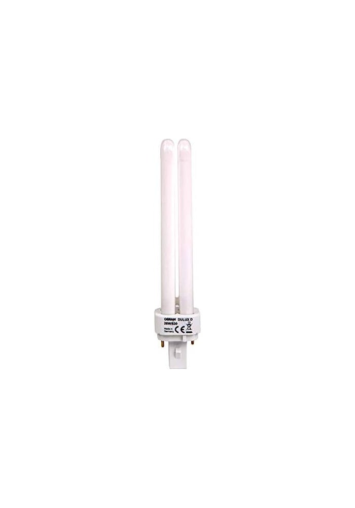 OSRAM 4 قطع من مصابيح CFL Dulux D 2 Pin 26W باللون الأبيض الدافئ - Image 3