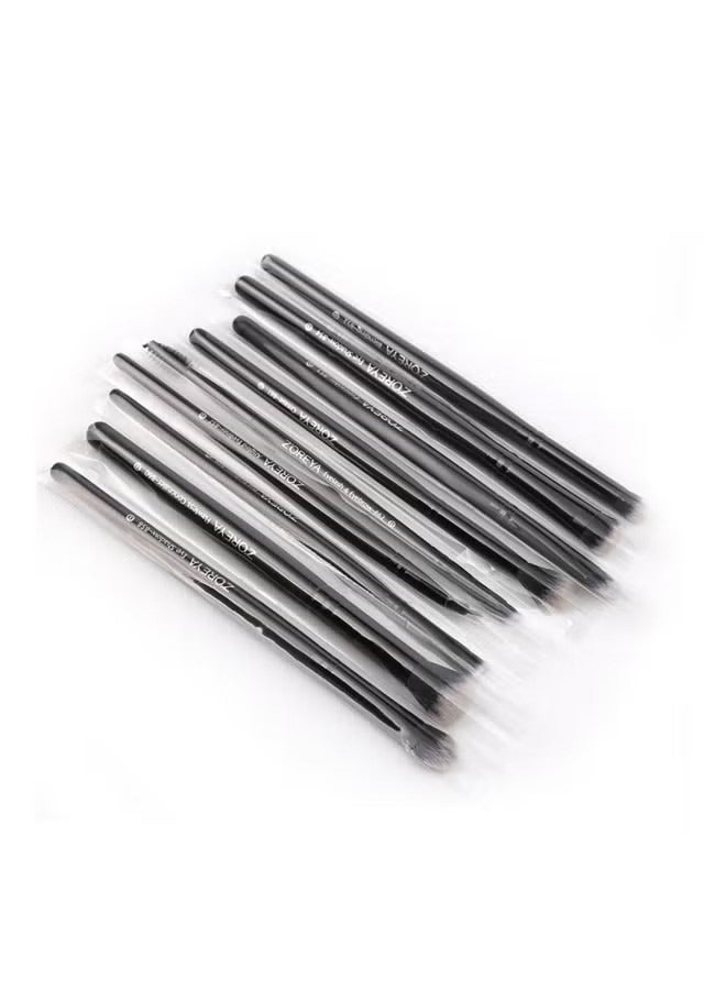 Zoreya مجموعة فرش ظلال العيون 15 قطعة باللون الأسود - Image 3