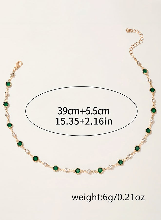 Styli Embellished Link Necklace - Image 5