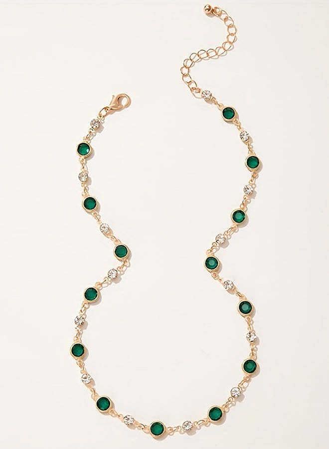 Styli Embellished Link Necklace - Image 4