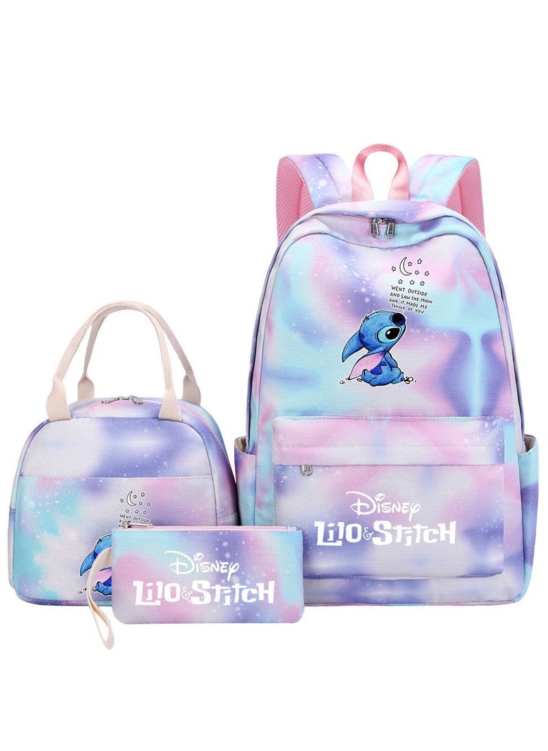 STITCH Stitch Printed Three Piece Set Backpack 