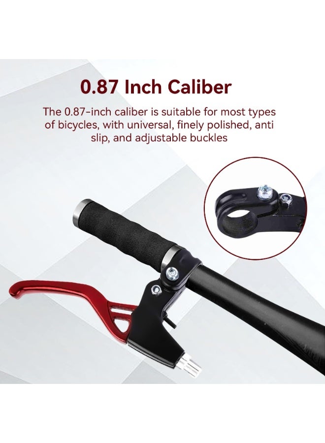نجم ستايل 1 زوج ذراع فرامل دراجة، مقبض فرامل دراجات عالمي 22 مم متوافق مع معظم الدراجات، دراجات الطرق، الدراجات الجبلية، مقابض فرامل V، سبائك الألومنيوم MTB BMX - Image 5