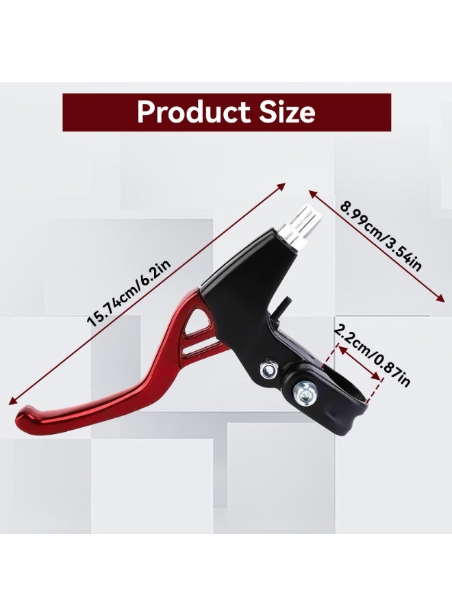 نجم ستايل 1 زوج ذراع فرامل دراجة، مقبض فرامل دراجات عالمي 22 مم متوافق مع معظم الدراجات، دراجات الطرق، الدراجات الجبلية، مقابض فرامل V، سبائك الألومنيوم MTB BMX - Image 4